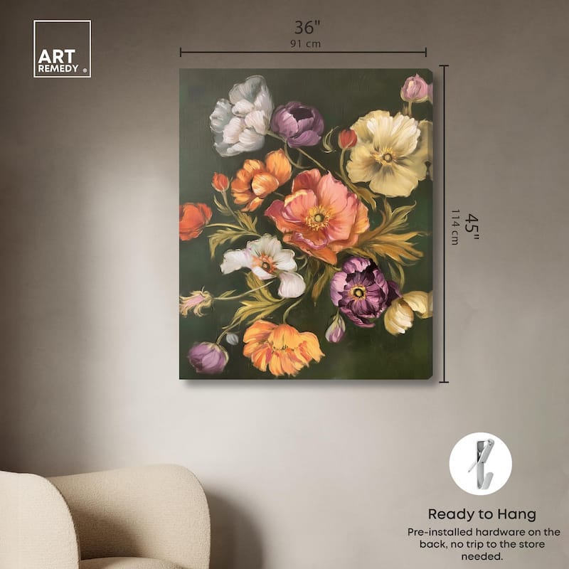 Twilight Tulips II Canvas by Art Remedy, Gallery Wrapped