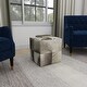 preview thumbnail 11 of 47, Glam Leather Stool 16 x 16 x 16