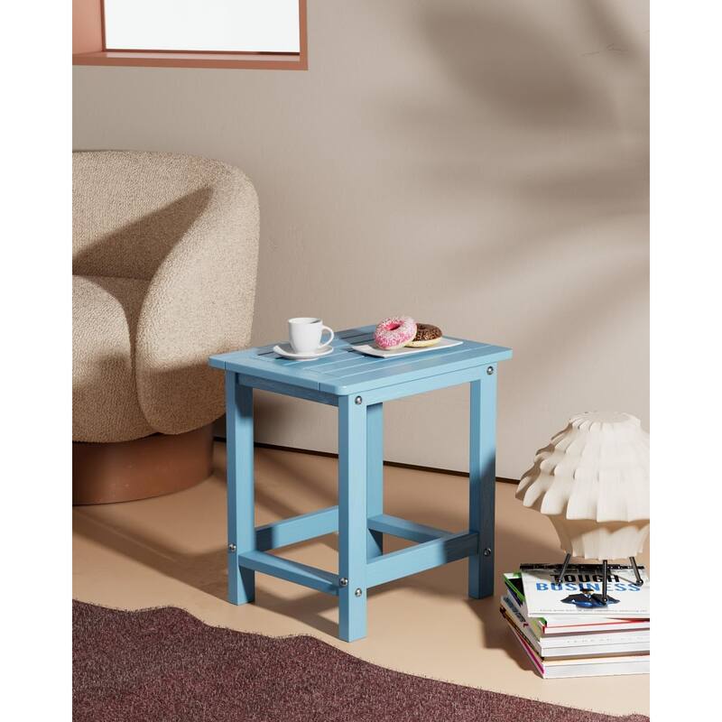 WINSOON HIPS All Weather Outside Table Adirondack Side Table