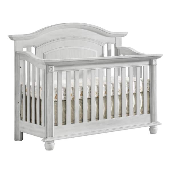 slide 2 of 5, London Lane 4 in 1 Convertible Crib Vintage White