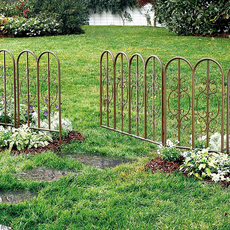 Montebello Iron Garden Fencing with Gate