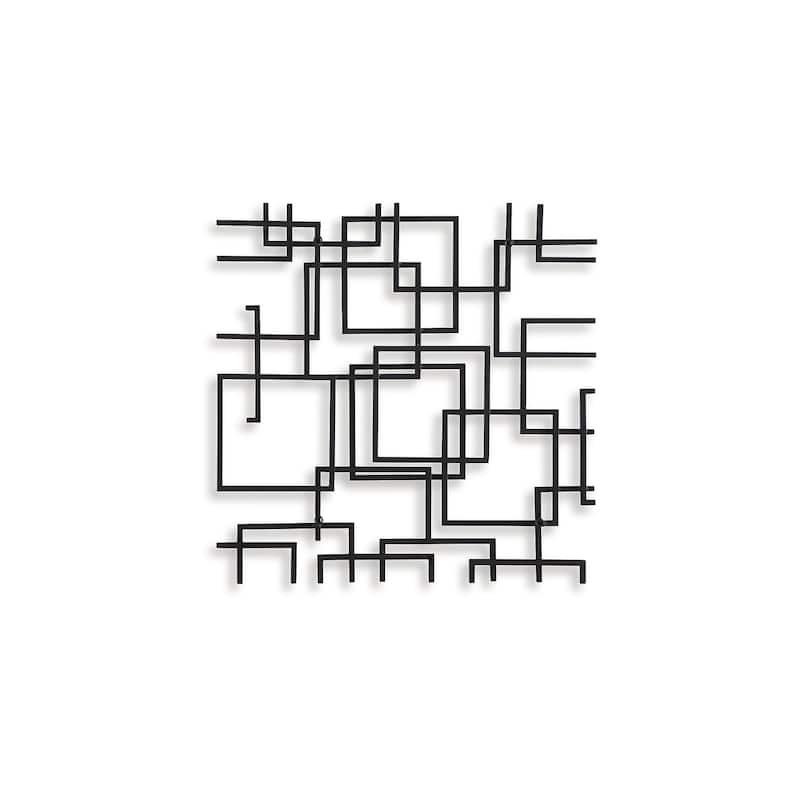 Signature Design by Ashley Aadanton Black Wall Decor - 26" W x 1.5" D x 26" H