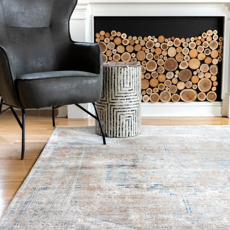 Nuloom Medallion Mcgee Faded Area Rug
