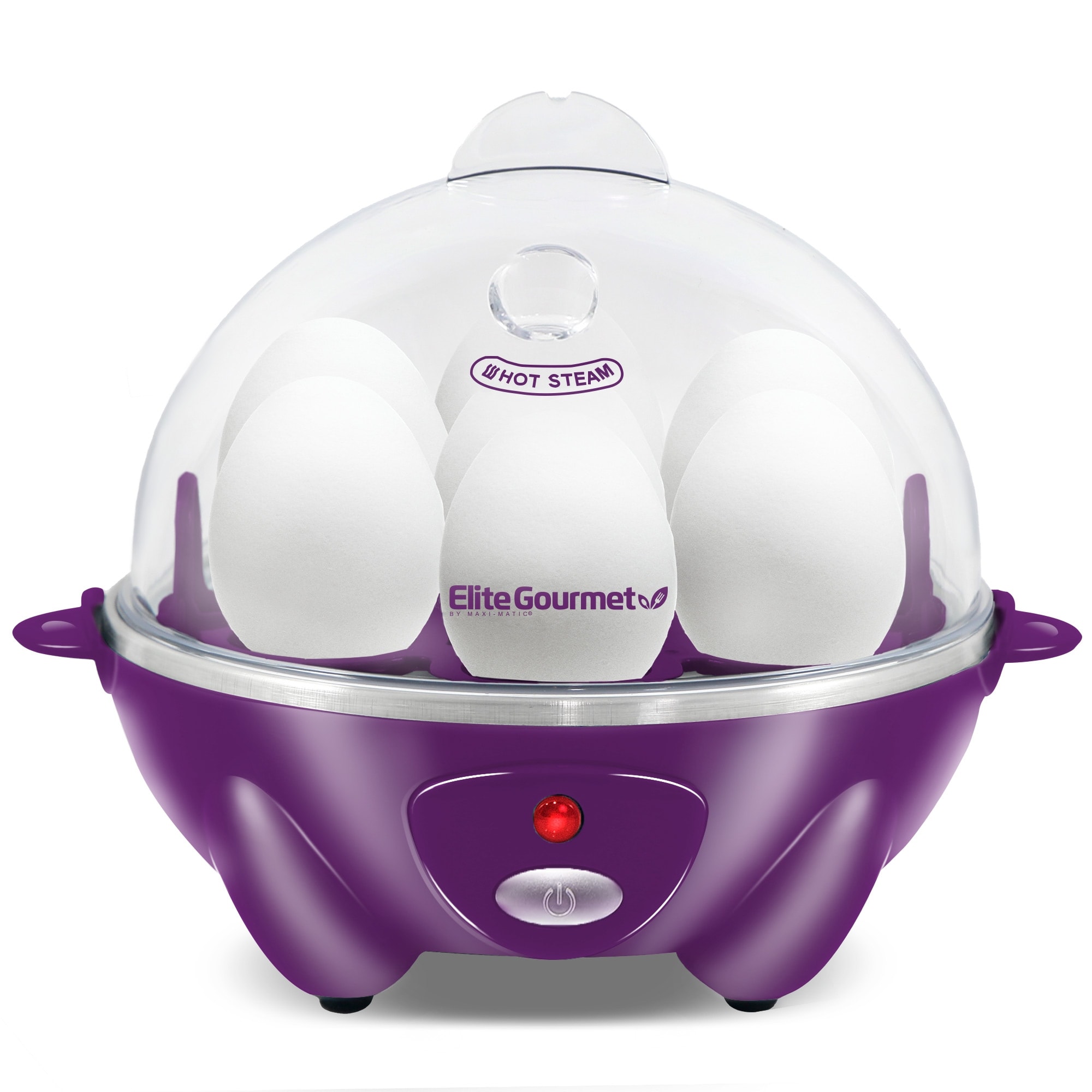 Elite Gourmet Easy Egg Cooker Purple Bed Bath Beyond 33227331