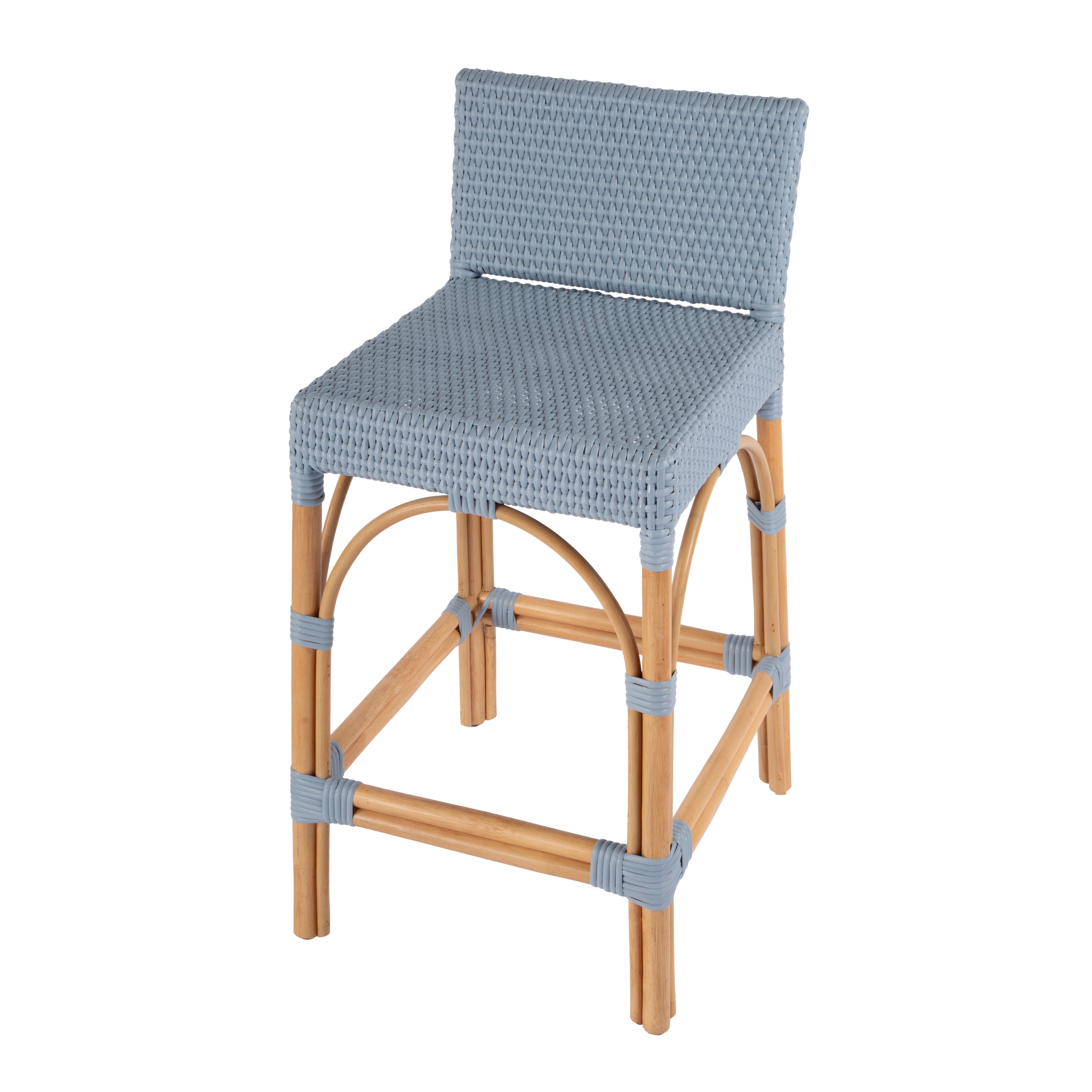 Serienna Rectangular Rattan Low Back 24.5 Counter Stool Bed Bath Beyond 34312395