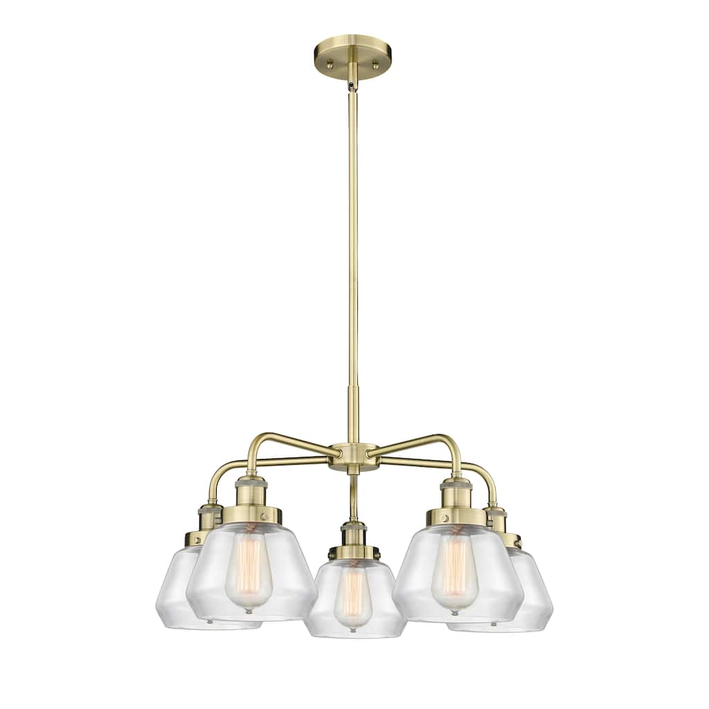 Innovations Lighting Fulton - 5 Light 25" Stem Hung Chandelier