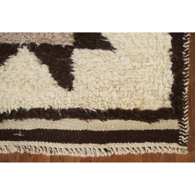 Anatolian Oriental Runner Rug Natural Dye Hand-knotted Wool Carpet - 3'0"x 10'5"