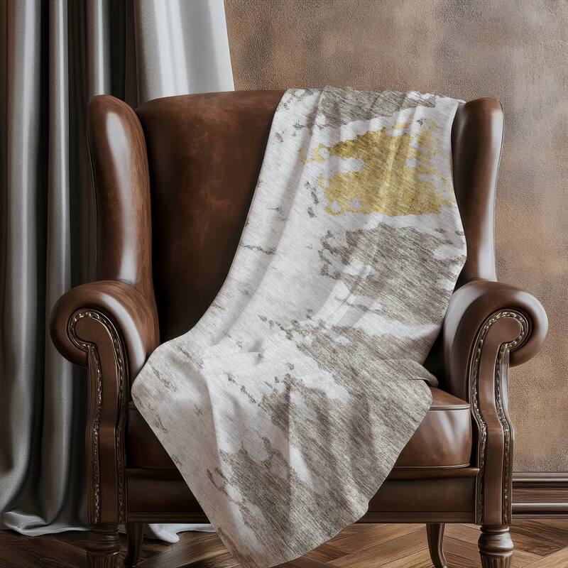 Premium Machine Washable Contemporary Spiral Sherpa Throw Blanket