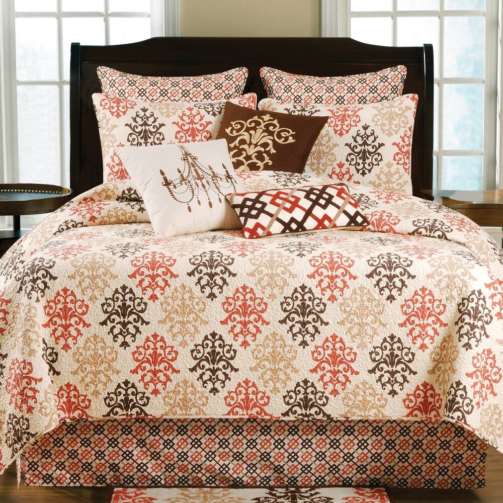 Shabby Chic Brown Bed Skirt