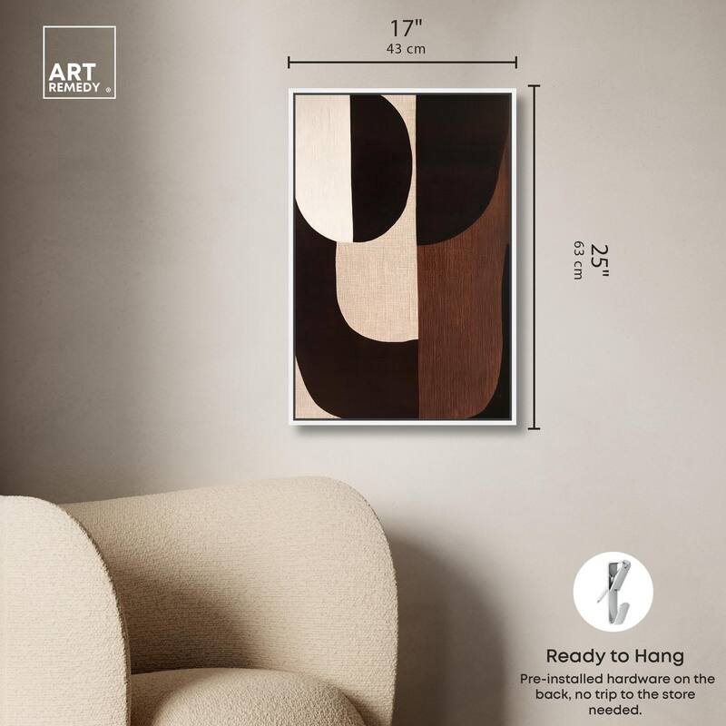 Quartet in Brown I Canvas by Art Remedy