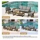 preview thumbnail 101 of 99, 5-Piece Teak Outdoor Conversation Set with Tables.