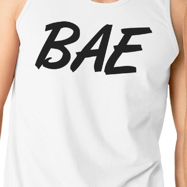 Shop Bae And Owner Of Bae White Couples Matching Workout Tank Tops