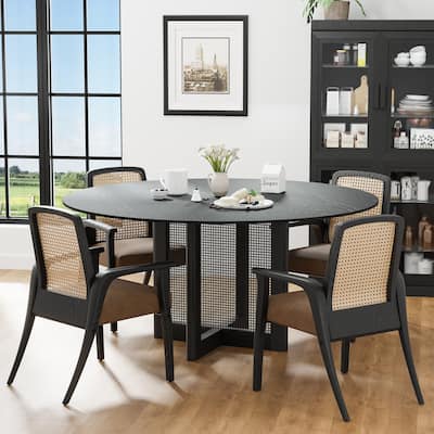 Solid Wood Round Dining Table 4-6 People