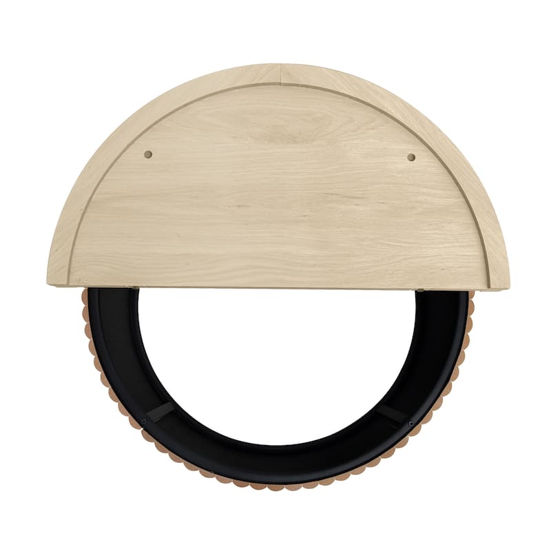 Roomfitters Round Coffee Table, Modern Accent Side Table, Wooden Center Table