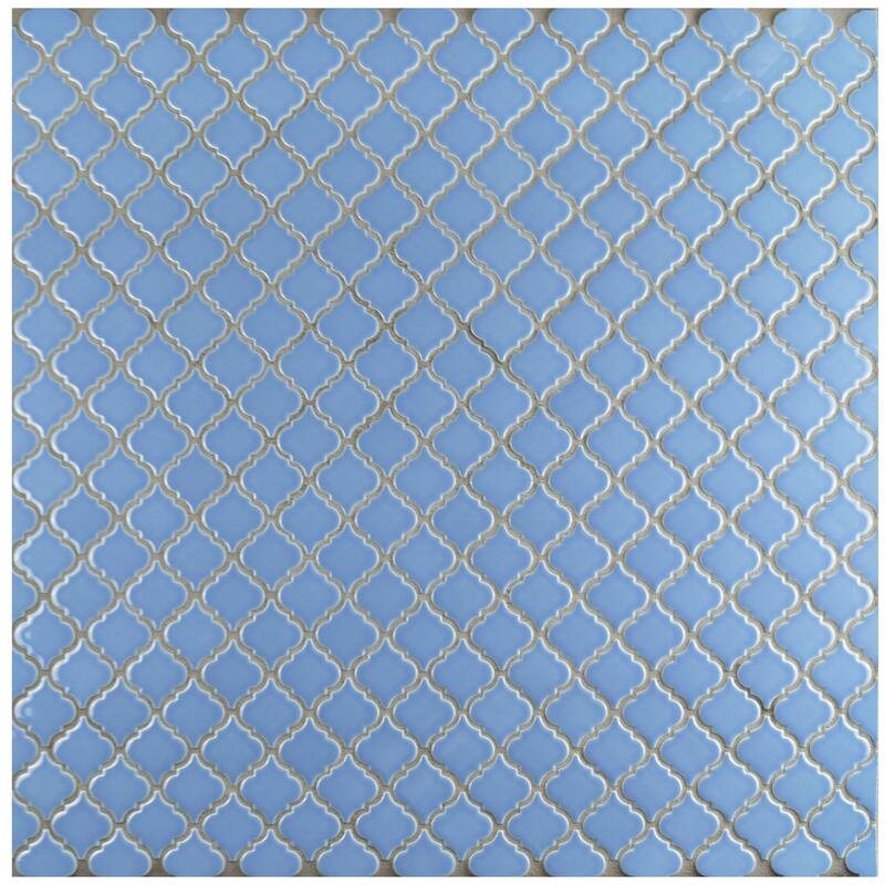 Merola Tile Hudson Tangier Light Blue 12-3/8" x 12-3/8" Porcelain Floor and Wall Tile