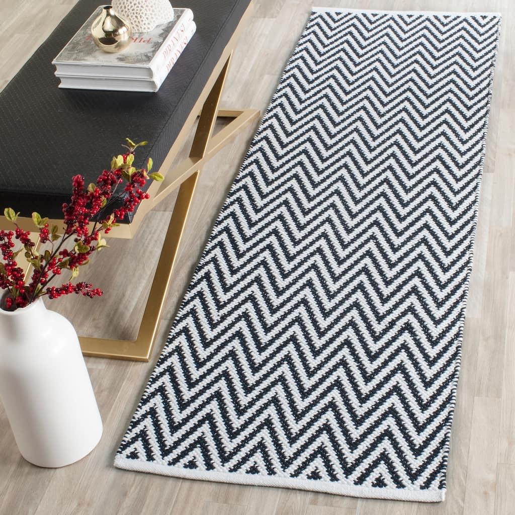 SAFAVIEH, Handmade Flatweave Montauk Oushak Casual Cotton Rug