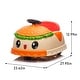 preview thumbnail 12 of 10, 12V Kids Ride-On Hamburger Car with 360° Rotation, Bluetooth Music, One-Button Start, Power Display - Battery Powered Vehicle