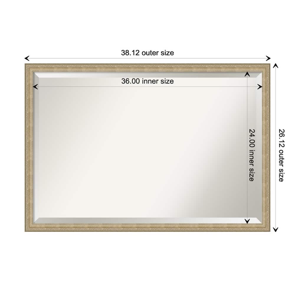 Beveled Wall Mirror - Paris Champagne Frame - Paris Champagne