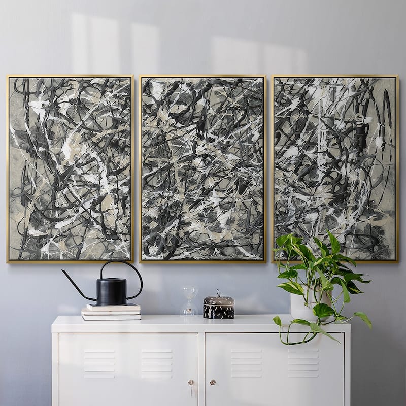 Pollack Homage I - Multi Piece Framed Canvas