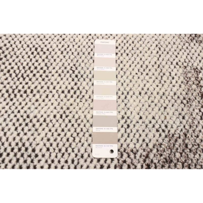 ECARPETGALLERY Hand-knotted Tangier Light Grey Wool Rug - 5'3 x 7'9