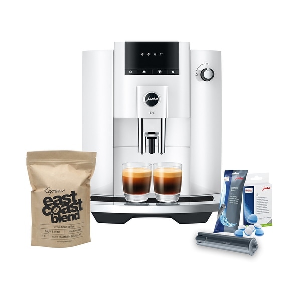 Jura Coffee Machine Piano White w Filter Cleaning Tablets