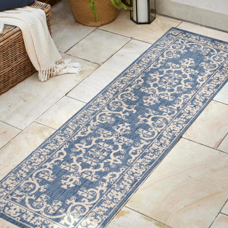 JONATHAN Y Tuscany Filigree Indoor/Outdoor Area Rug