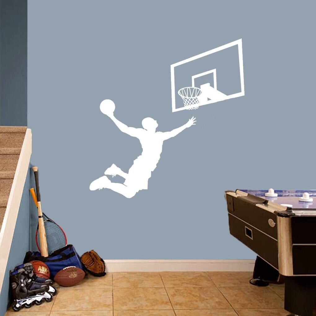 Basketball Slam Dunk Set' Large Wall Decals Bed Bath & Beyond 11367243