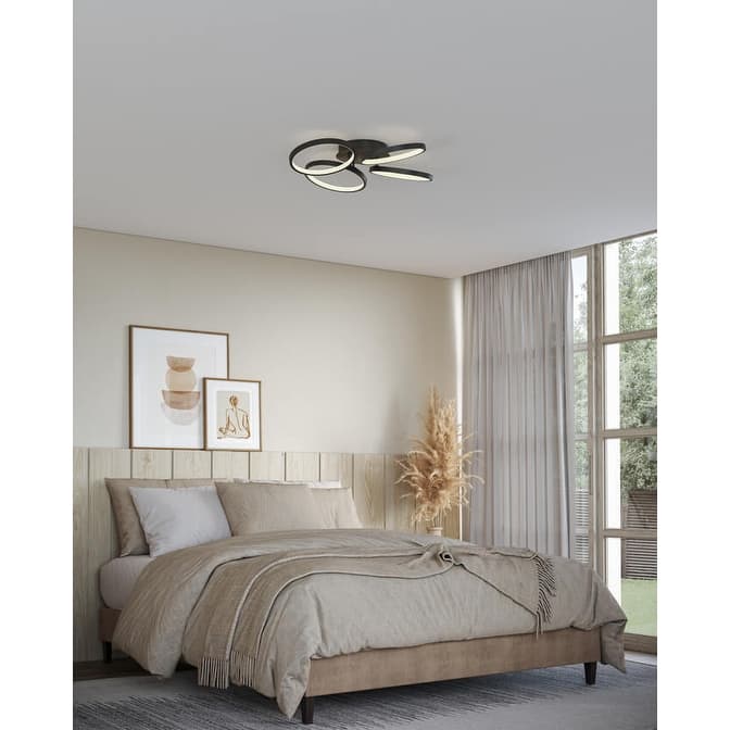 Hover 4 Ring 5CCT LED Flush Mount - 24 Inch