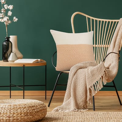 Sevita Chevron Chic Color Block Throw Pillow