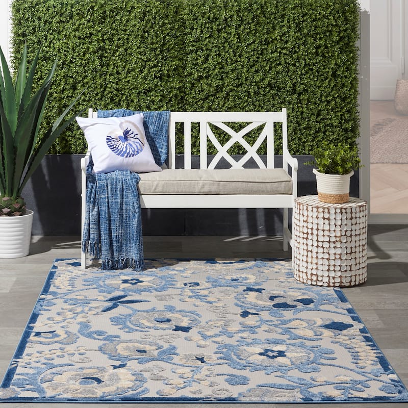 Nourison Aloha Indoor/Outdoor Floral Area Rug