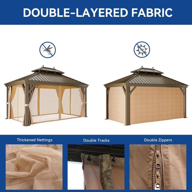 Outdoor Aluminum Canopy Gazebo