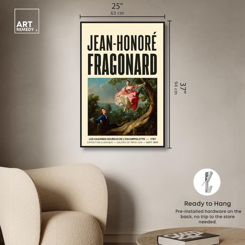 Fragonard's Swing Canvas by Art Remedy