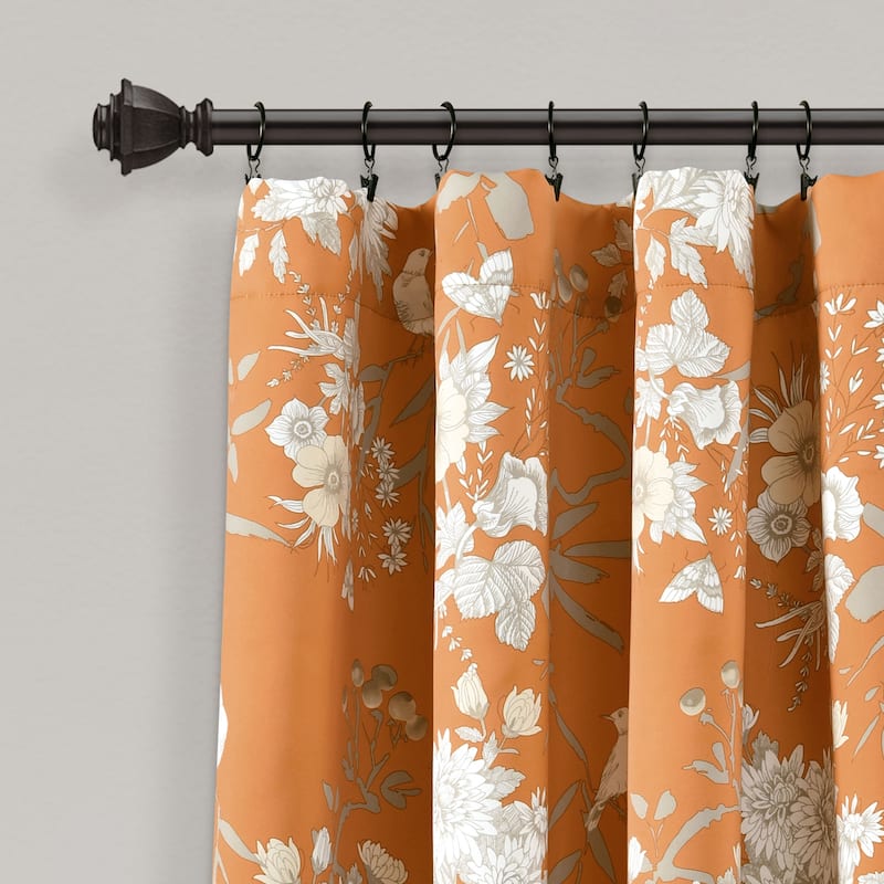 The Gray Barn Dogwood Floral Curtain Panel Pair
