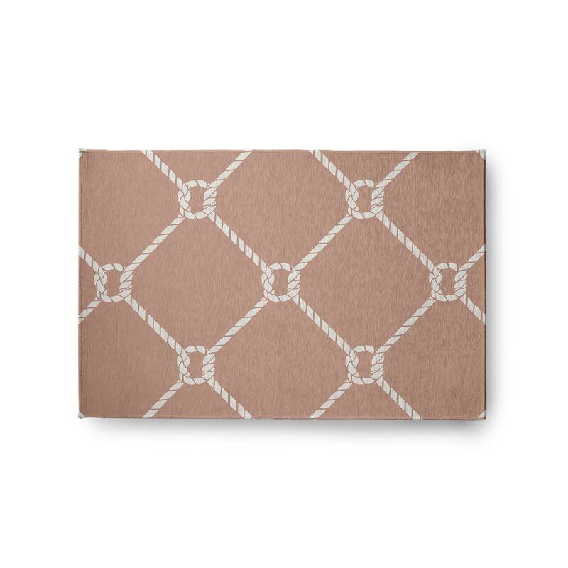 Ahoy! Nautical Indoor/Outdoor Rug - Mauve - 2' x 3'