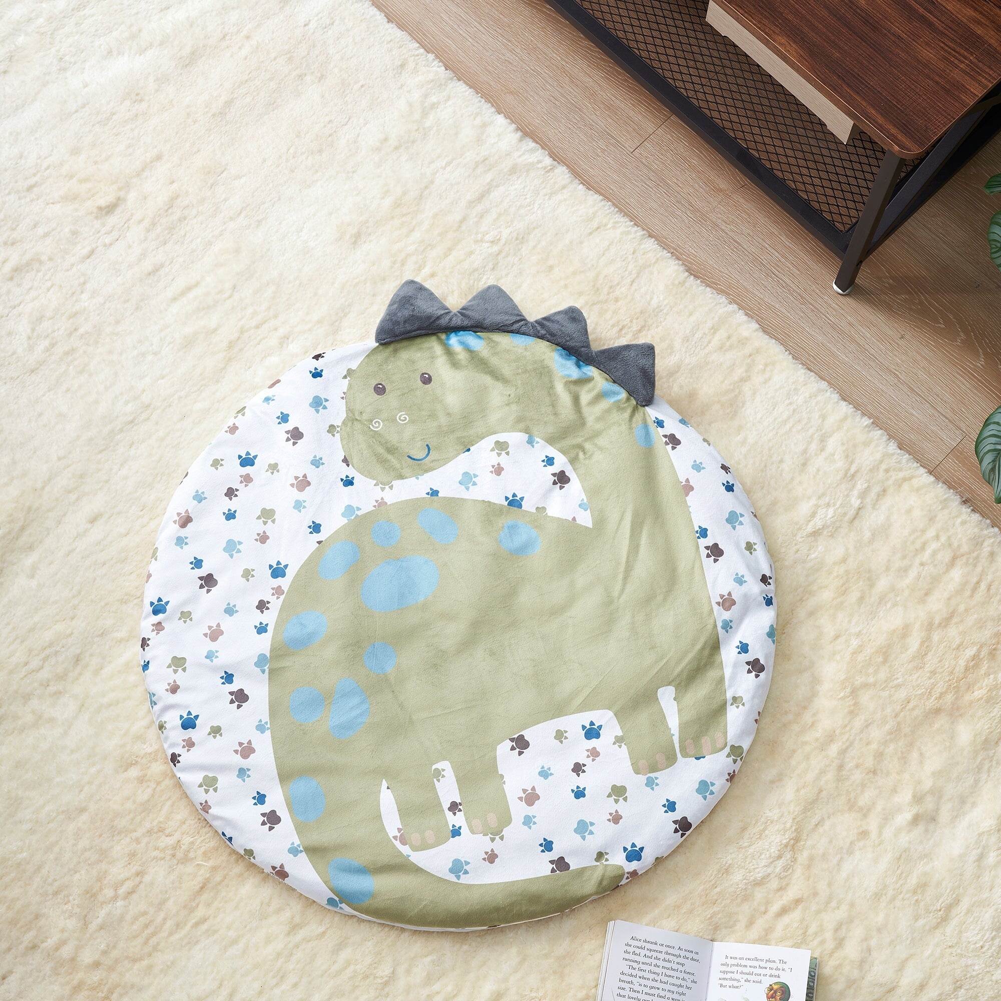 dinosaur floor pillow