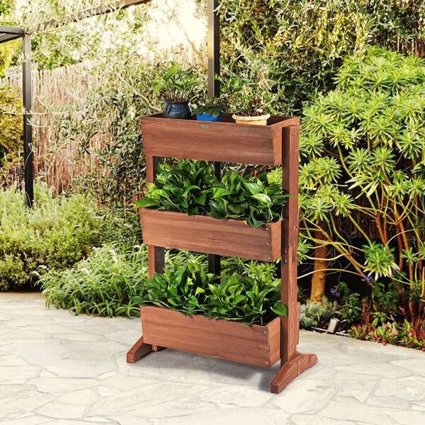 Shop 3 Tier Raised Garden Bed Vertical Freestanding Elevated