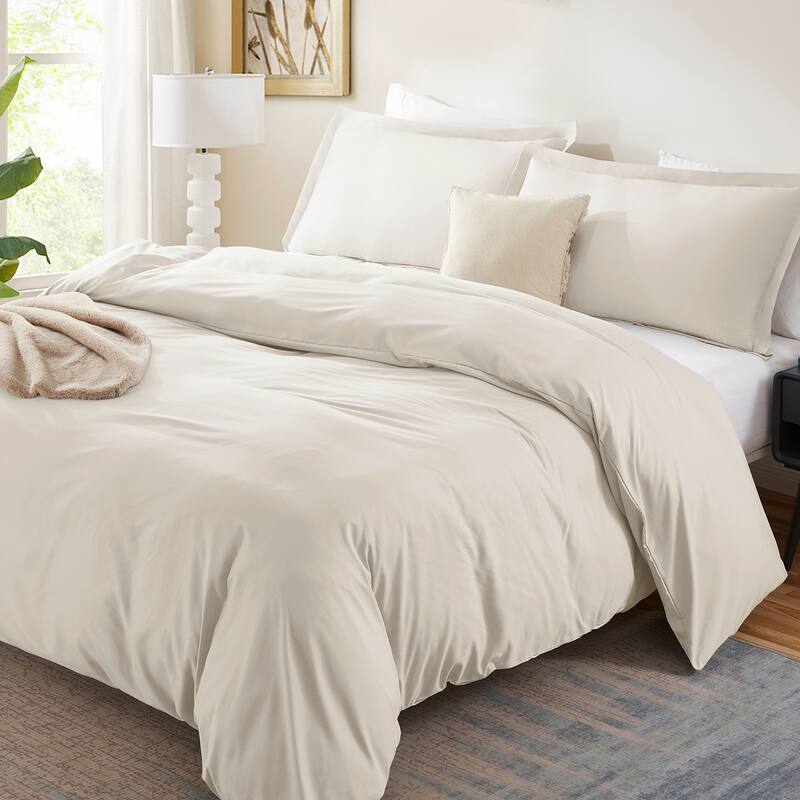 Emperyan 7 PC Bedding Set, Luxury Microfiber Duvet Cover With Sheets Bed Sets