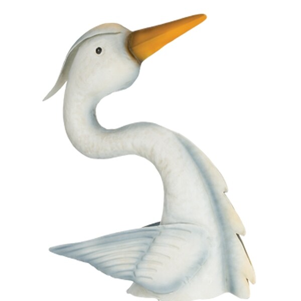 Regal Art & Gift 39.25 Inch Bird Spinner Stake - Egret - On Sale