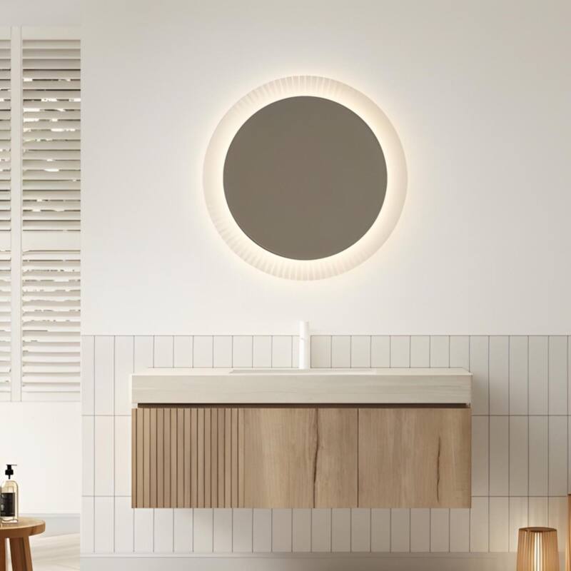 Mondern Floating Bathroom Vanity with 1 Pre-drilled Faucet Holes - 48 - White Oak