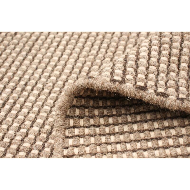 ECARPETGALLERY Hand Loomed Bungalow Wool Dhurrie
