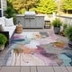 preview thumbnail 1 of 118, Machine Washable Indoor/Outdoor Abstract Dream Chantille Rug Blush - 10' x 14'
