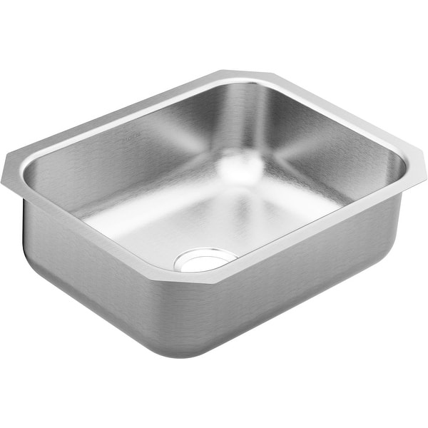 Shop Moen Gs20192 2000 Series 23 1 2 Undermount Single Basin