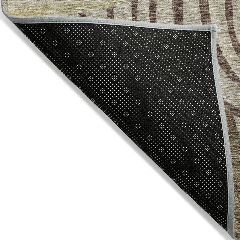 HomeRoots Abstract Transitional Rectangle Outdoor Rug