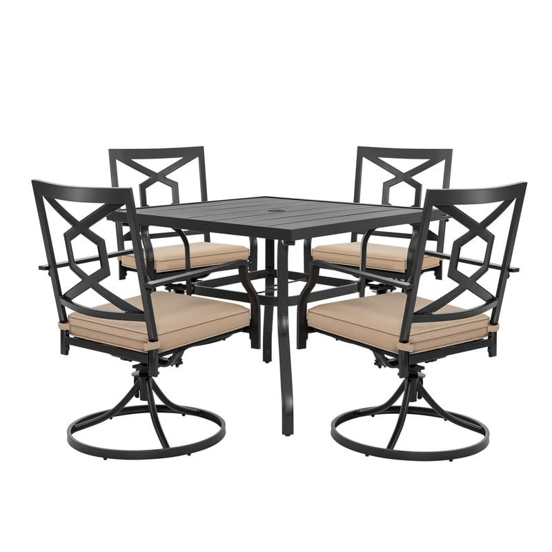 Outdoor Set With Swivel Chairs