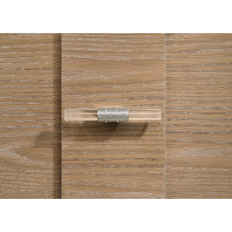 Leanne 5-drawer Sinter Stone Top Chest of Drawers Light Oak
