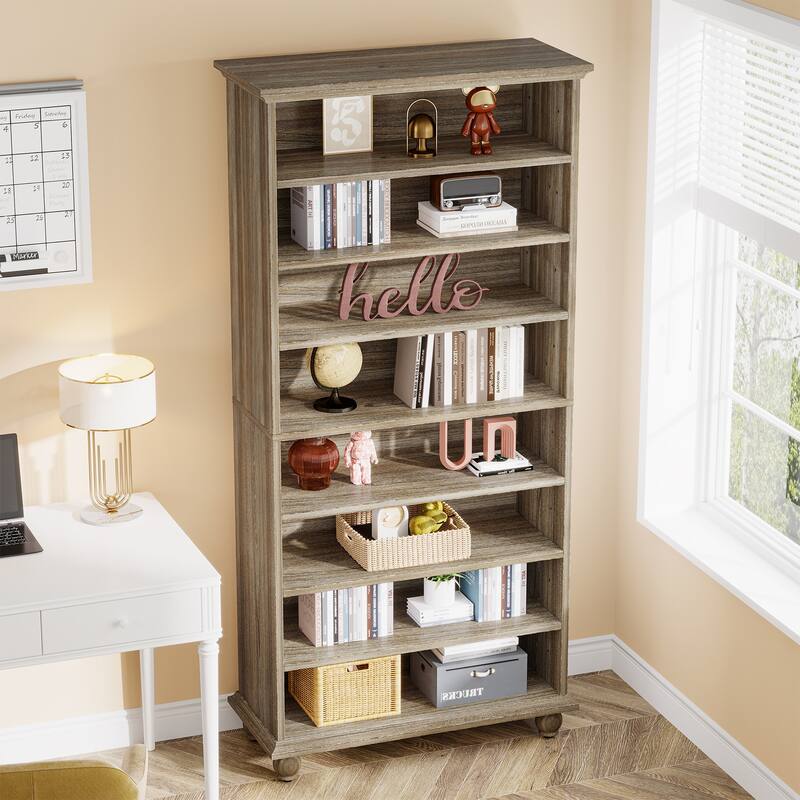 69-inch Tall Bookcase Bookshelves Book Display Stand for Living Study Room