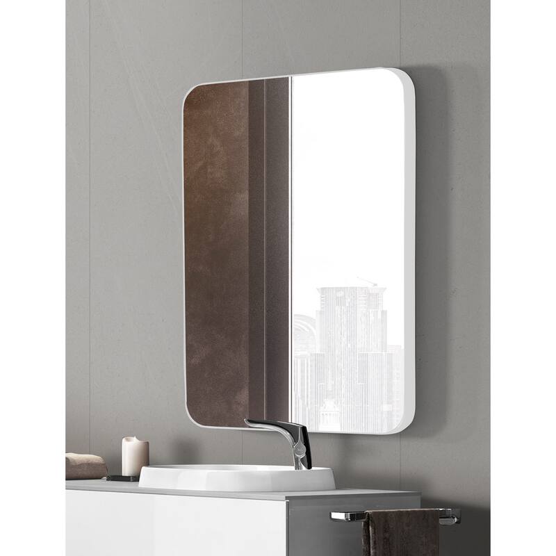 SUMMER STAR White Large Flat Wall Mirror 36 x 24 Inches