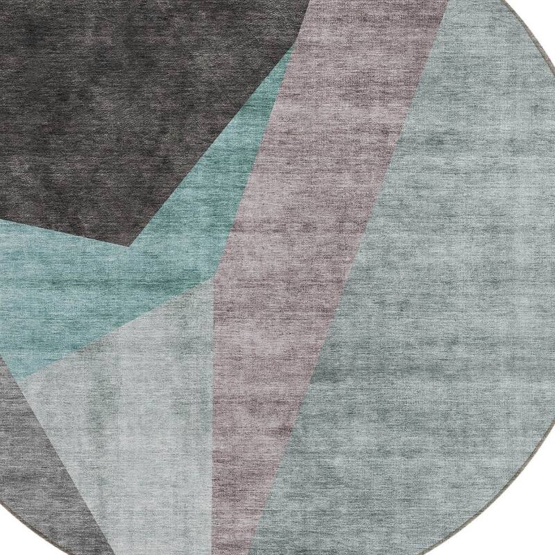 HomeRoots Abstract Transitional Rectangle Outdoor Rug
