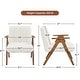 preview thumbnail 3 of 7, Yaheetech Mid Century Upholstered Accent Armchair Lounge Chair with V-Shaped Solid Wood Legs