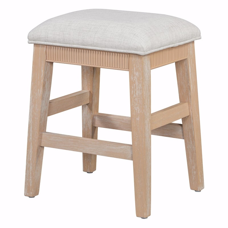 4-Piece Dining Table Set for 3 - Retro Kitchen Table with 3 Storage Drawers and Matching Chairs